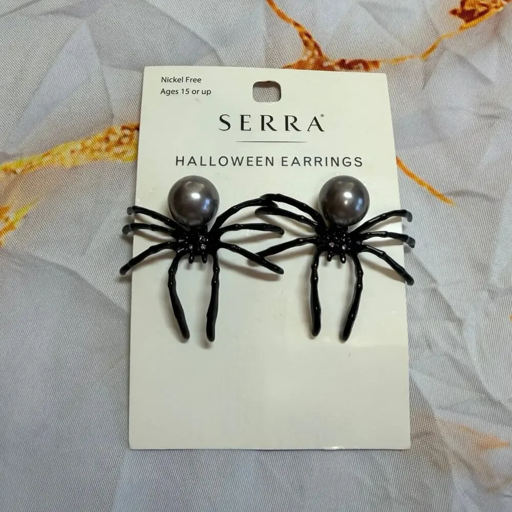 SERRA Spider Halloween Earrings NEW!